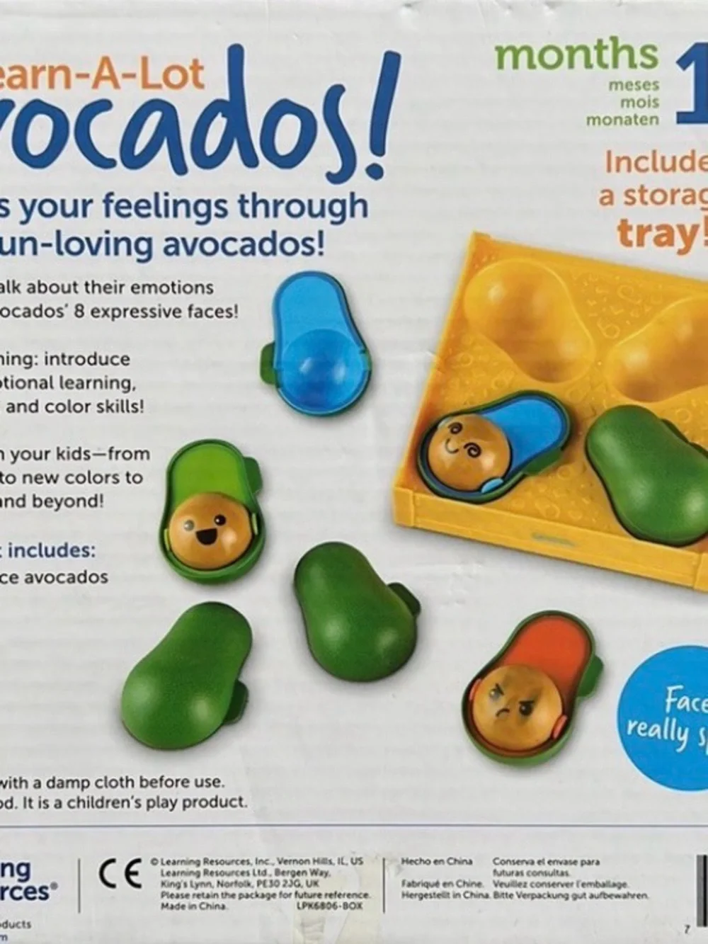 Avocados emoji- developing social- emotional motor. Purple, Red, Blue & Green